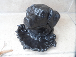 Пепельница черная голова собаки металл СССР, фото №3