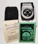 Экспонометр Ленинград-4 1978 года с паспортом, в кожаном чехле и родной коробке, фото №3
