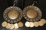 Brass earrings. Cloisonne., photo number 4