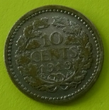 10 центов, 1919 год, Нидерланды., numer zdjęcia 3