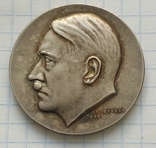 Медаль 1939 г. 50 лет со дня рождения А.Гитлера. Серебро 835 пробы., фото №4