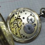 Серебряные карманные часы Union Glashutte. На ходу, фото №12