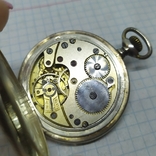 Серебряные карманные часы Union Glashutte. На ходу, фото №13