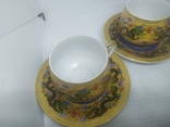 2 склянки з блюдцями. Чайна пара. китайські дракони, фото №6