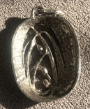 Масивний срібний кулон з тьєлею в стилі модерн з емалями (срібло 800 шт., вага 11.6 г), фото №6