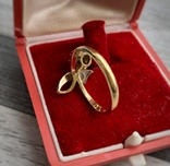 Кольцо советское золото 750 проба ссср изумруд бриллиант, фото №7