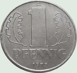 68.Germany - East Germany 1 pfennig, 1975, photo number 2