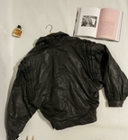 Винтажный экслюзив! кожаная куртка с обьемными рукавамии, s-м, фото №6