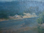 Картина масло пейзаж картон подпись художника 1975г., numer zdjęcia 8