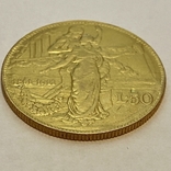 50 лир. 1911. "50 лет Королевству" Италия (R) (золото 900, вес 15,66 г), фото №10