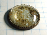 Старинная круглая пуговица с прозрачной вставкой (брошь, накладка, подвеска?), фото №12