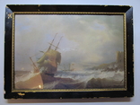 Корабли у берегов Ли. Джеймс Уилсон Кармайкл. Репродукция. 40х29,5 см., фото №2