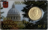 50 євро центів Ватикан 2011 в карточці/50 euro cent Vatican 2011 in coincard, фото №5