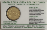 50 євро центів Ватикан 2011 в карточці/50 euro cent Vatican 2011 in coincard, фото №13