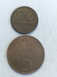 Монеты ГДР 2 штуки, фото №2