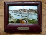 Старинная рамка с картинкой под выпуклым стеклом. Andenken an Bremen, фото №2