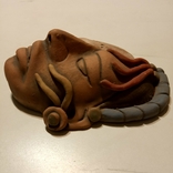 Глиняная маска .Коренного жителя Южной Америки + череп, фото №2