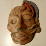 Глиняная маска .Коренного жителя Южной Америки + череп, photo number 3