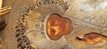 Икона в киоте св. Николай серебро позолота, фото №10