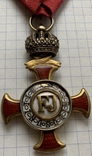 Орден Франца Йосифа, бронза, позолота, эмаль, клеймо, вес 16,1 грамм, фото №4
