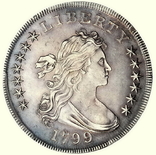 1 США 1799 г. (слаб PCGS), фото №2