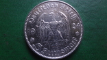 5 марок 1934 Германия F Дата серебро (2.1.27)~, фото №6