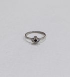 Серебряное кольцо, 16,5 размер, фото №2