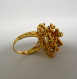 Золотое кольцо 750 проба, Италия, фото №13