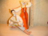 Фарфоровая статуэтка Балалаечник и плясунья. Полонне (2), фото №5