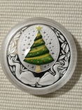 Серебряная монета "Меry Christmas" 1 oz 1доллар 2008 год, фото №2