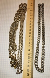 Набор: ожерелье, цепь + цепь без застёжки / СССР, 1980е, фото №4