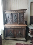 Шкаф старинный резной, середина 19 века, фото №3