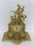 Часы бронза мрамор "Всадник на коне" арт. 0440, фото №6