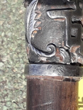Chinese or Indochinese cane, silver hilt, mustachioed dragon and other Chinese theme, photo number 9