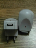 Сетевое зарядное USB HOME 1000 AM (white) 1шт, фото №2