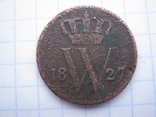 1 цент 1827 рік Нідерланди., фото №2