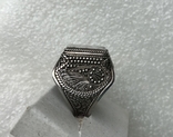 Кольцо перстень серебро скань, фото №2