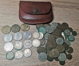 Монеты 90 шт+кошелек, фото №2
