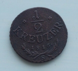 1 2 крейцера 1816, фото №2