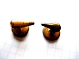 Pearlescent cufflinks in bronze, photo number 5