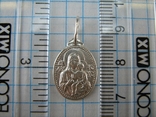 Серебряный Кулон Подвеска Образок Ладанка Богородица Иисус Христос Серебро 925 проба 681, фото №4