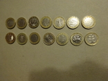 Монети номіналом 1 ЕВРО 14 країн Европи (14 штук,всі різні)., фото №5