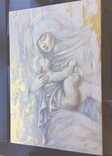 Картина "Мария с младенцем" 2021г, фото №7