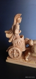 Римский воин на колеснице,европа-начало 20 столетия,литейка с мраморной крошки, фото №12