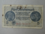 Бони Третій рейх для окупованих територій: 5Reichsmark; 20Reichsmark; 50Reichsmark., фото №4