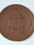 Настольная медаль Мейсен 1200 лет Гота, фото №5