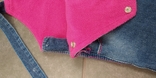 Детский джинсовый комбинезон на флисе, 92см., фото №5