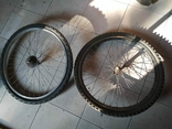 Колесо велосипеда (переднее+заднее) с покрішками. 26", продажа комплектом, б/у, Европа, фото №4