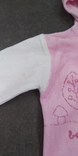Комбинезон-Человечек для новорожденных розовый размер 56-62, numer zdjęcia 4