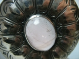 Серебряный Кулон Подвеска Натуральный Розовый Кварц Крупный Большой Серебро 925 проба 269, фото №8